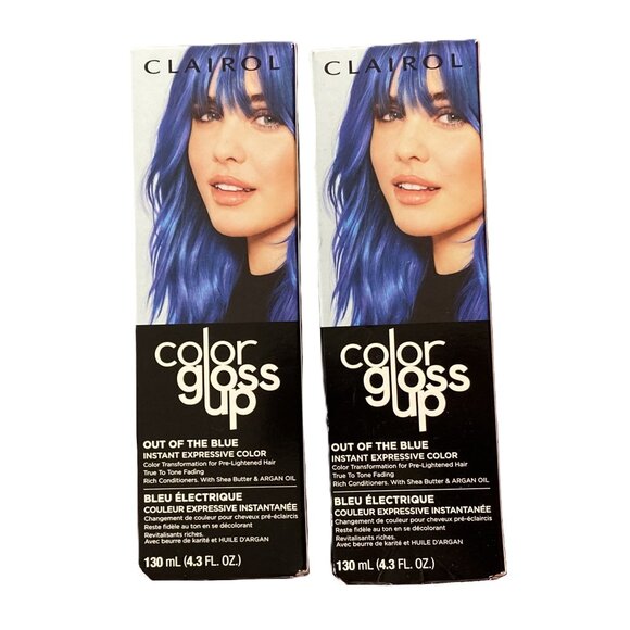 2X NEW Clairol Color Gloss Up Semi Permanent Hair Color, Out of the Blue Color - Picture 1 of 5